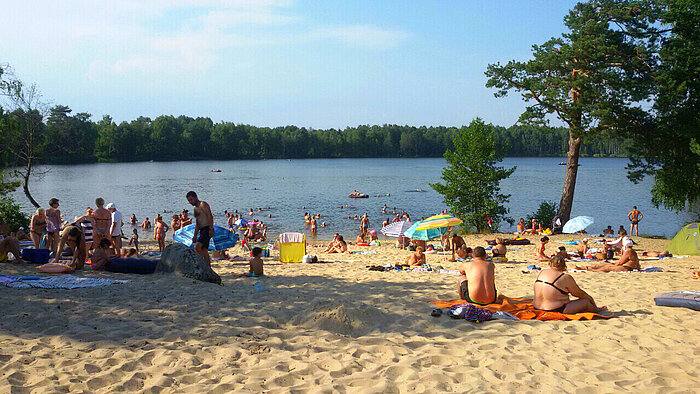 Strandleben in Weißrussland