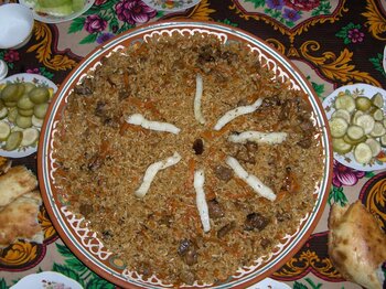 Plov ist ein Essen aus Tadschikistan