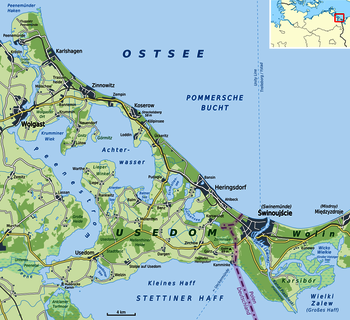 Karte Insel Usedom