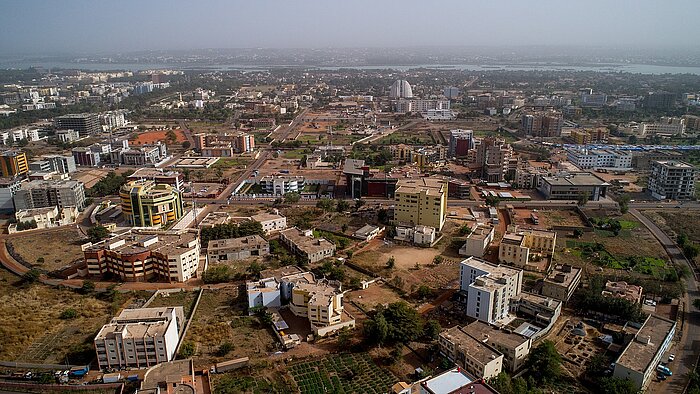 Bamako aus der Luft