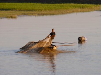 Fischer Wirtschaft in Bangladesch