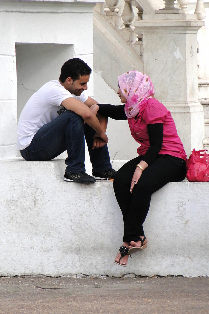Junges Paar in Rabat