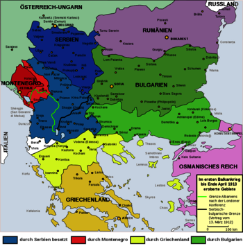 Gebiete Erster Balkankrieg