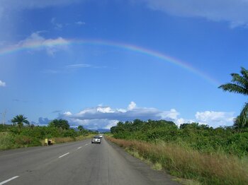 Regenbogen in Liberia