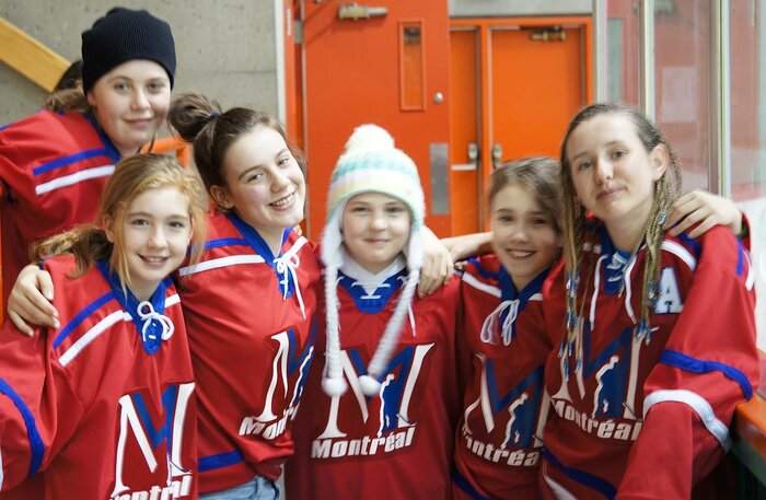 Mädchen-Hockeymannschaft aus Montreal