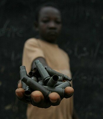Demobilisierter Kindersoldat in der Zentralafrikanischen Republik