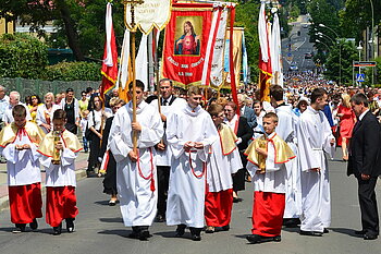 Fronleichnamsprozession in Sanok