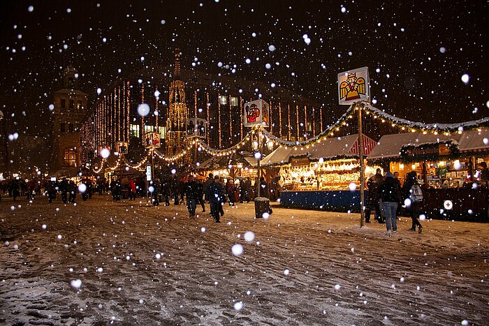 Weiße Weihnachten in Nürnberg