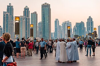 Menschen in Dubai
