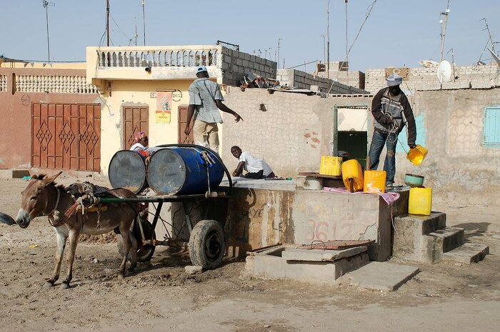 Wasserzapfstelle in Nouakchott