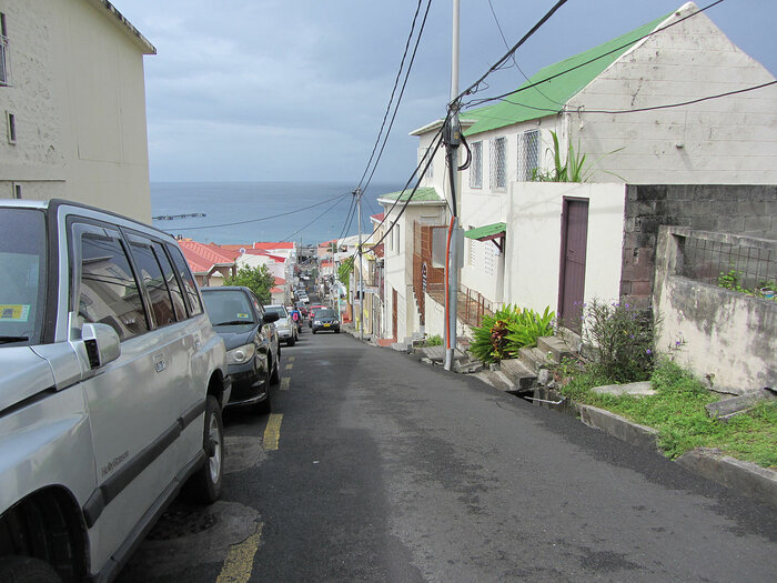 St. John's Street in St. George's, Grenada