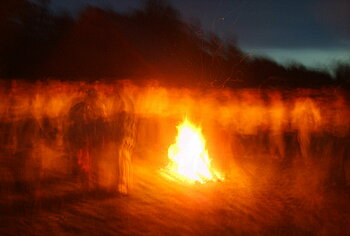 Mittsommerfeuer in Lettland