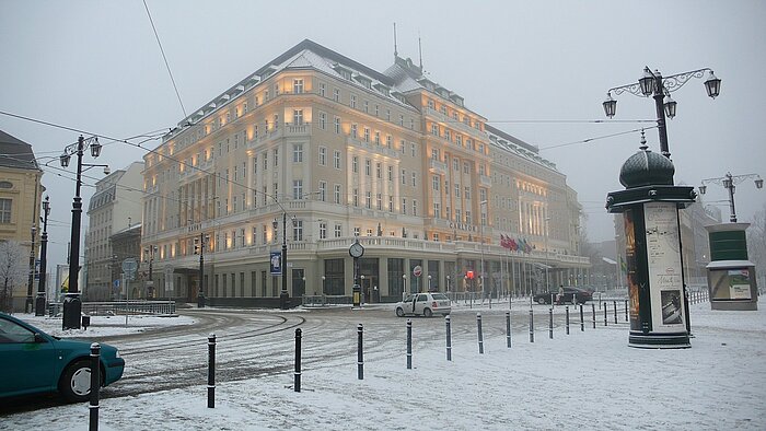 Kälte im slowakischen Winter