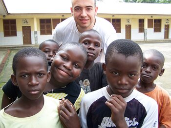 Schüler in Äquatorialguinea Schule in Äquatorialguinea
