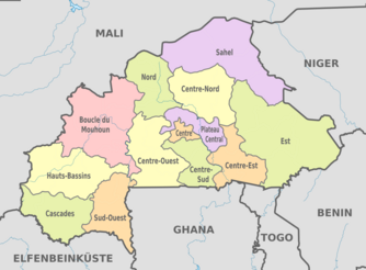 Gliederung von Burkina Faso