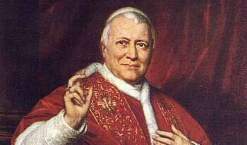 Gemälde von Pius IX. (Ausschnitt)