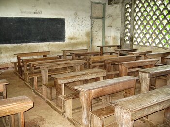 Klassenzimmer in Kamerun