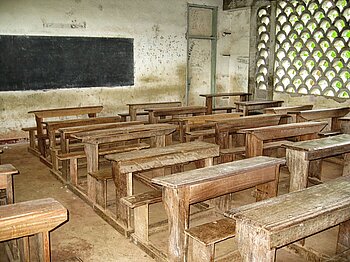 Klassenzimmer in Kamerun