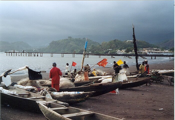 Fischerboote in Limbe