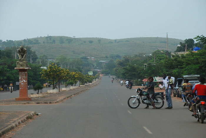 Straße in Natitingou, Benin