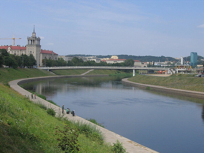 Fluss Neris in Vilnius