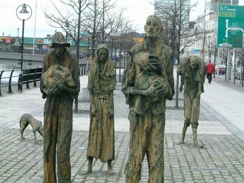 Denkmal in Dublin zur Großen Hungersnot in Irland