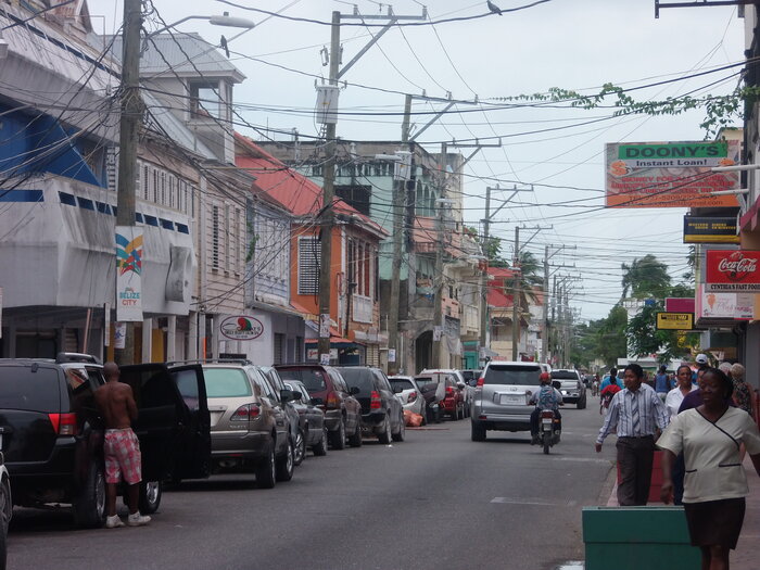Straße in Belize City