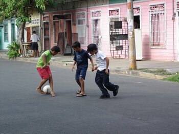 Straßenfußball in Costa Rica