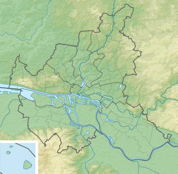 Reliefkarte von Hamburg