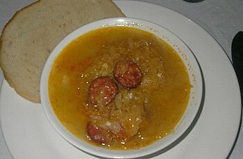Slowakische Sauerkrautsuppe