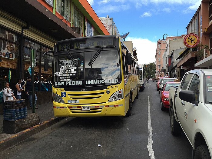 Bushaltestelle in Costa Rica