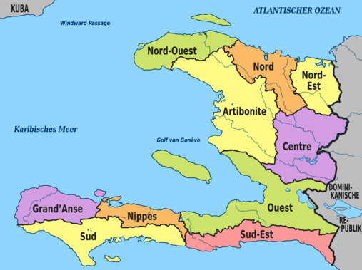 Politische Gliederung Haiti