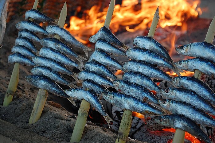 Sardinen am Spieß