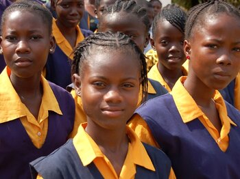 Schulmädchen aus Liberia
