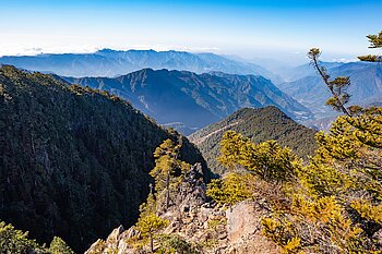 Hohe Berge im Yushan-Gebirge