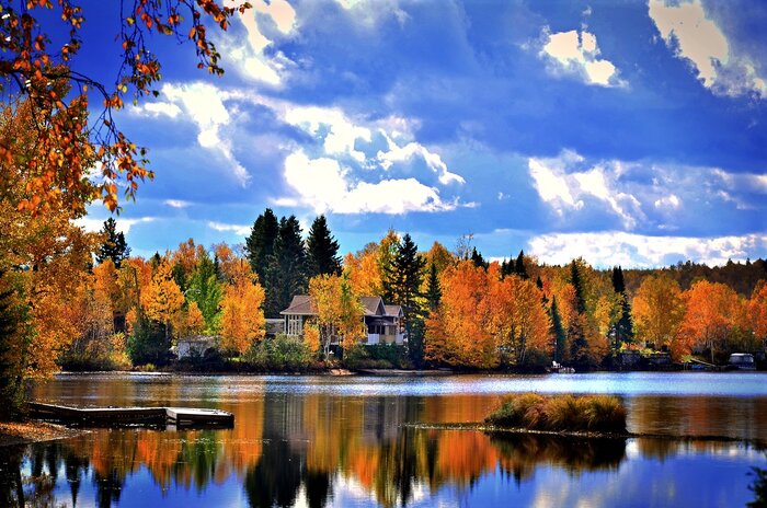 Herbstlandschaft in Kanada
