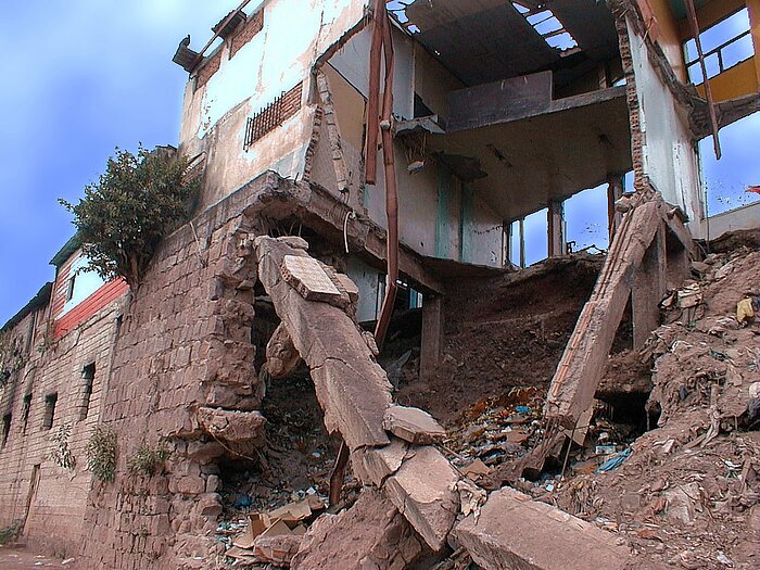 Haus in Tegucigalpa nach Wirbelsturm Mitch