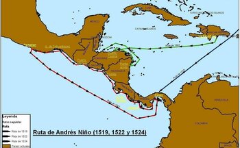 Routen des Andrés Niño