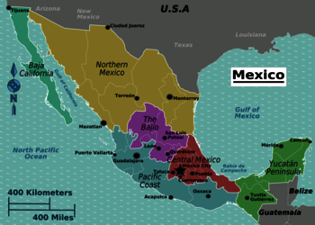 Wo liegt Mexiko