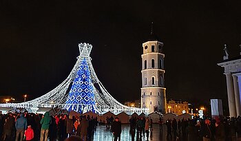 Weihnachtsbaum in Vilnius