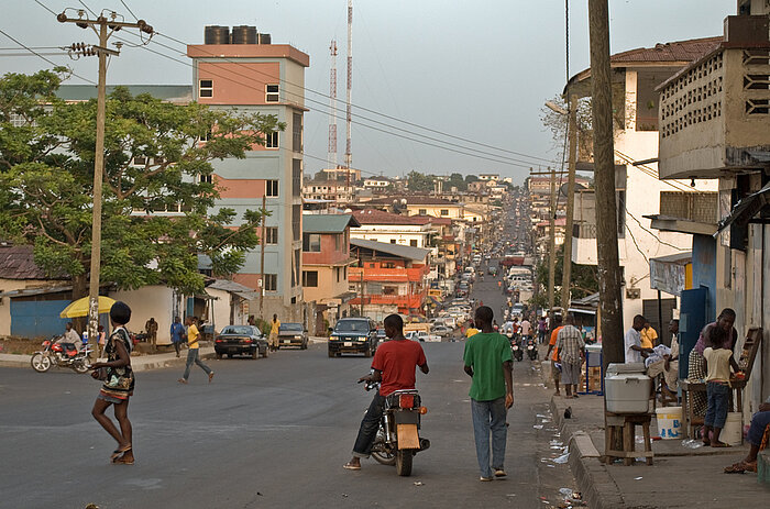 Straße in Monrovia