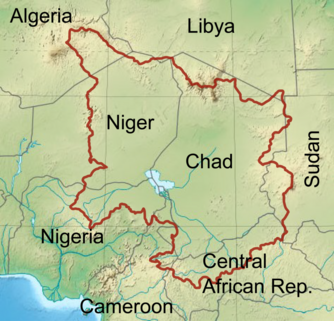 Lage vom Tschadbecken