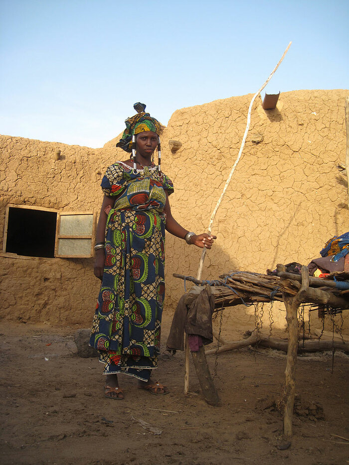 Dorfbewohnerin in Burkina Faso