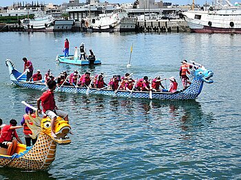 Drachenbootrennen in Taiwan