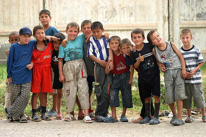 Tadschikische Jungen auf der Straße