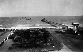 Landungsbrücke in Lomé zur deutschen Kolonialzeit