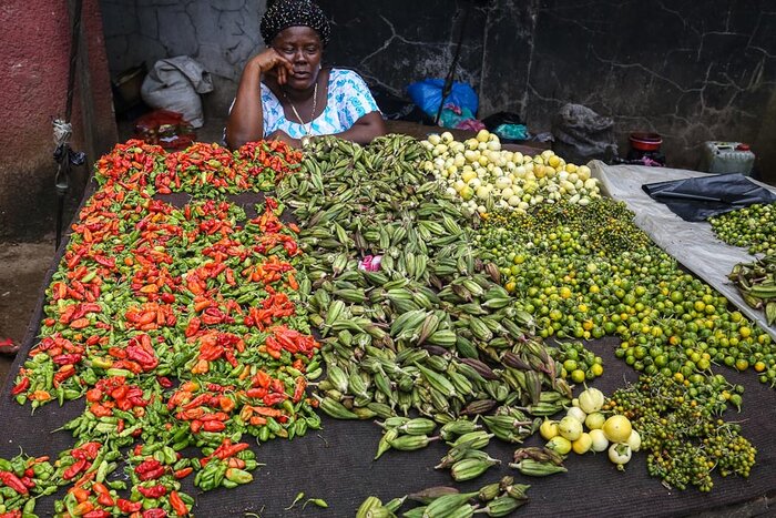 Gemüseverkauf in Liberia