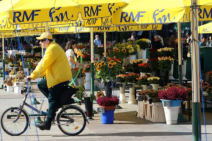 Radfahrer in Polen