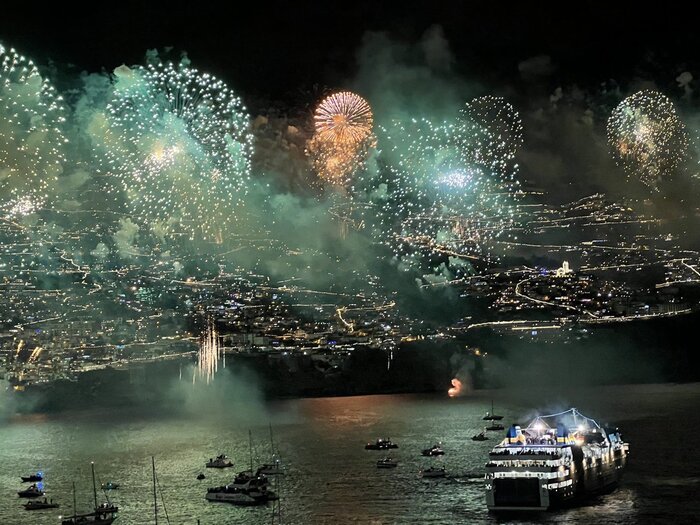 Madeira: Feuerwerk an Silvester Silvester-Feuerwerk in Madeira