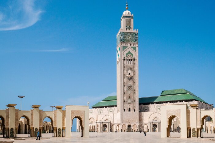 Moschee in Casablanca in Marokko